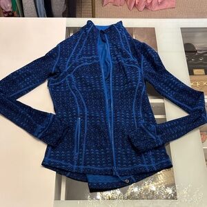 lululemon athletica Blue Patterned Jacket
